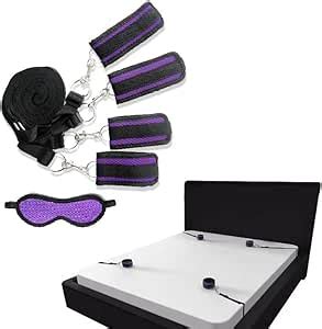 LEQC Bed Restraints Sex Kit BDSM Kit Bondage Restraints Set Sex Toys With Blindfold Eye Mask