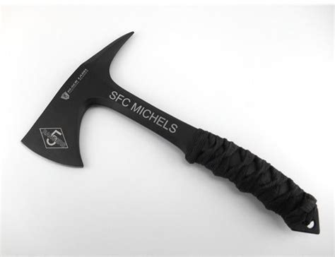 THROWING HATCHET - custom fiber laser engraving truly one of a kind!