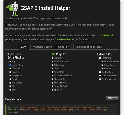 gsap scrolltrigger  started  code creative