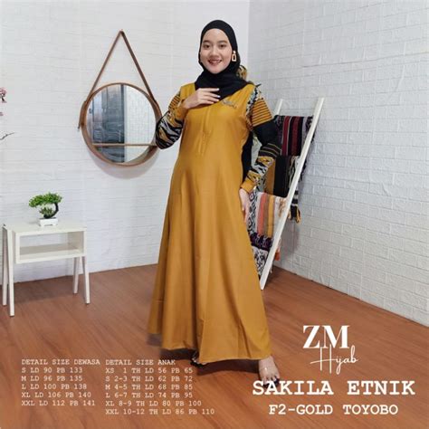 Jual Sakila Etnik Gamis Only Shopee Indonesia