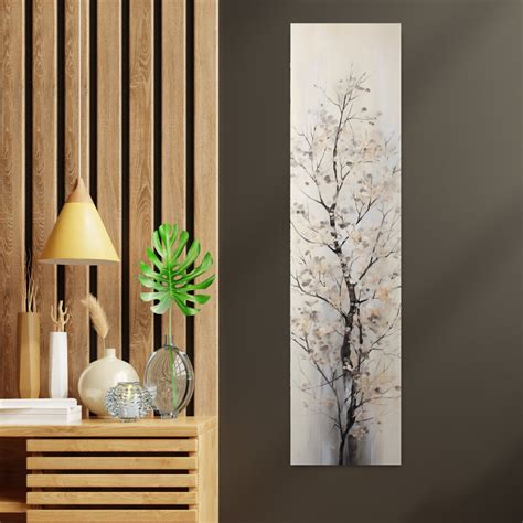 Long Narrow Wall Art Tall And Thin Canvas Wall Art Tree Wall Art