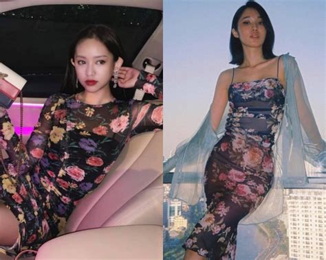 Đụng hàng váy hoa hot girl Thúy Vi bị em gái Ngọc Trinh lấn át