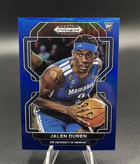 2022 23 PRIZM DRAFT Picks JALEN DUREN Bleu 199 Couleur Match Carte