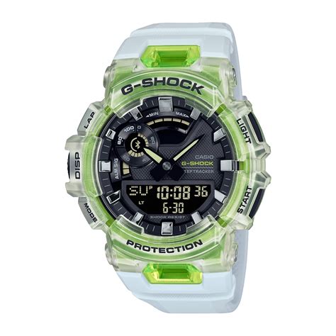 Casio 卡西歐 G Shock 藍牙 半透明 白x綠 跑步訓練 計步 運動系列 Gba 900sm 7a9 48 9mm G Shock Yahoo奇摩購物中心