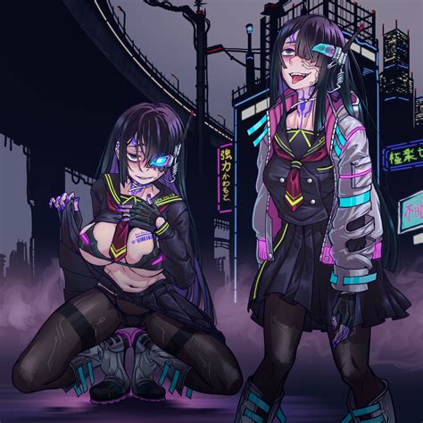 Vss83904922 Cyberpunk Series Commentary Request 1girl Ahegao Barcode Bikini Bikini Top