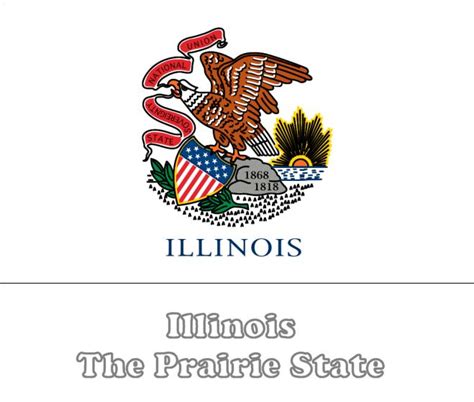 Large Horizontal Printable Illinois State Flag From Netstatecom