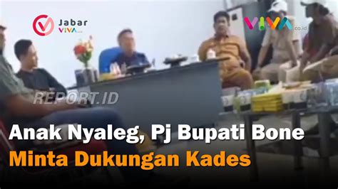 Viral Diduga Pj Bupati Bone Minta Kades Dukung Anaknya Di Pileg 2024