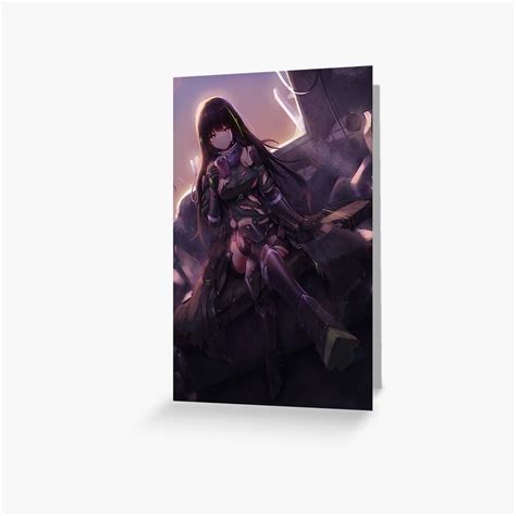 Armor M A Girls Frontline with Gun Sexy Lewd Boobs Tits Thighs Hentai Anime Girl Grußkarte