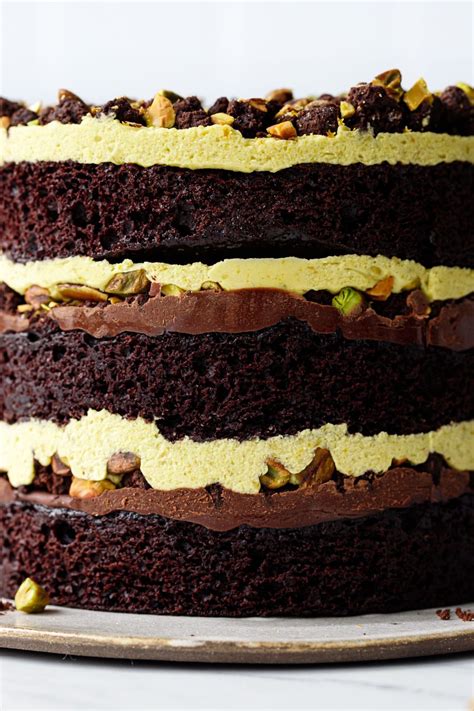 Chocolate Pistachio Naked Layer Cake Artofit