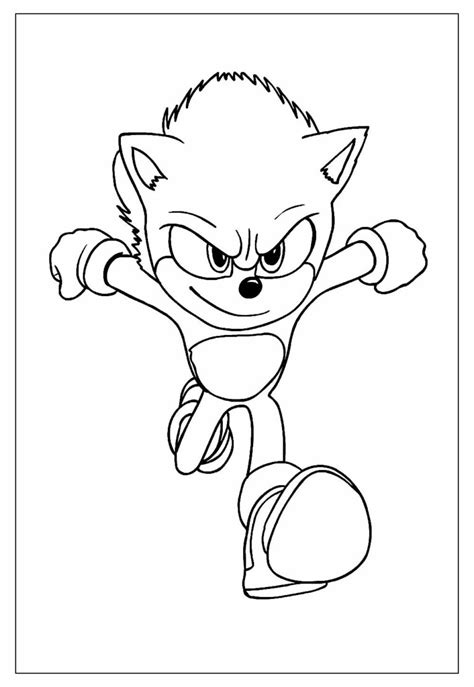 Como Desenhar O Super Sonic Do Filme Para Colorir - Desenhos do Sonic para Colorir e Pintar