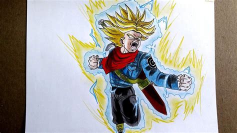 Como Dibujar A Trunks Falso Ssj Dios Dibujos De Dragon Ball Amino