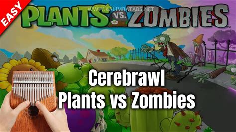 Plants Vs Zombies Cerebrawl Kalimba Tutorial Tabs Youtube