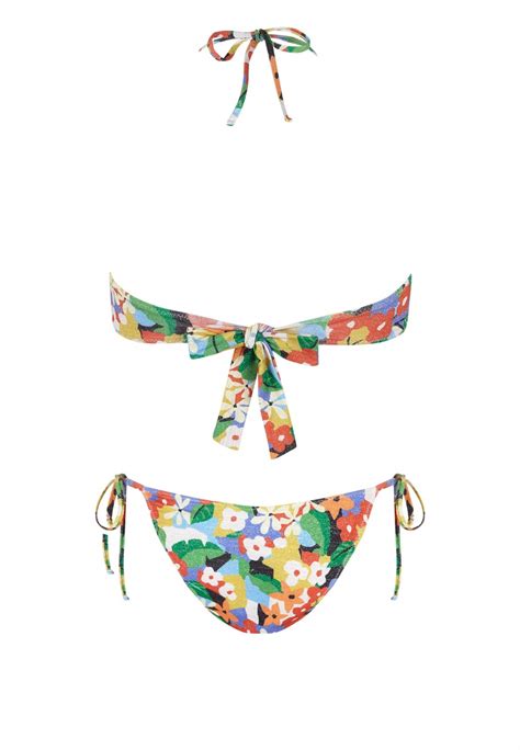 Bikini Bandeau Amazonia Tie Multicolor Robin Collection Robin Collection