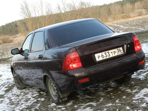 Задние фары в красный (плёнкой) — ORACAL 8300. — Lada Приора седан, 1,6 ...