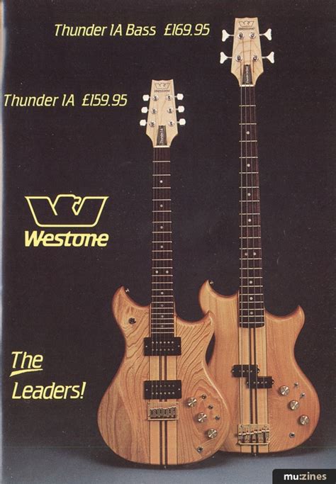 Ad Westone Thunder 1 1A Bass MU Dec 83