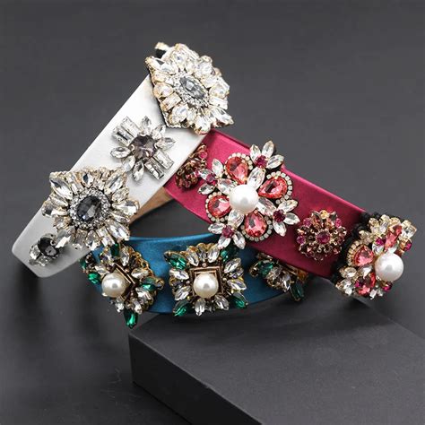 Купить Мода преувеличенный цвет повязки на голову Новый барокко Мода ...