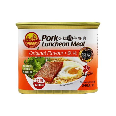Golden Bridge Luncheon Meat Original 340g Mty Grocery