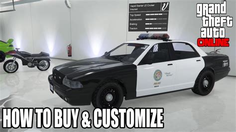 How To Unlock And Buy Police Cars In Gta 5 Online Customize Police Car Chop Shop Dlc Uptade