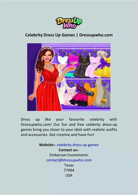 PPT - Celebrity Dress Up Games Dressupwho.com PowerPoint Presentation ...