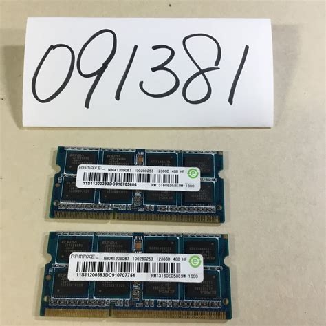 Yahoo!オークション - (091381) RAMAXEL RMT3160ED58E9W-1600 4GB 2R×8...