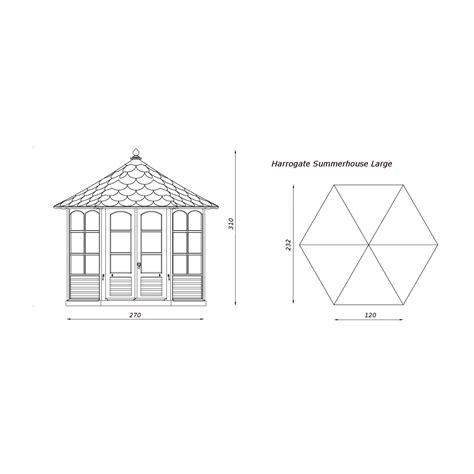 Harrogate Summerhouse Medium Verde Garden Buildings Summerhouses