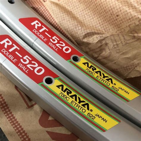 ARAYA RT 520 DOUBLE WALL 700Cクリンチャーリムセット - メルカリ