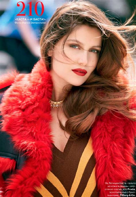 Laetitia Casta Goes Red Hot For Tatler Russia S October Cover Story