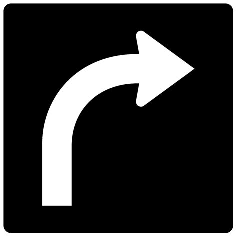 RB-41R Right Turn Only Lane Sign - Traffic Depot Signs & Safety