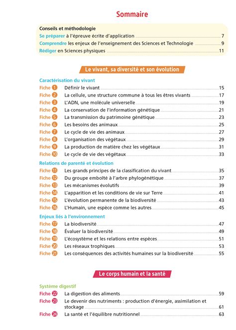 Objectif CRPE 2025 Sciences Et Technologie 100 Fiches Efficaces