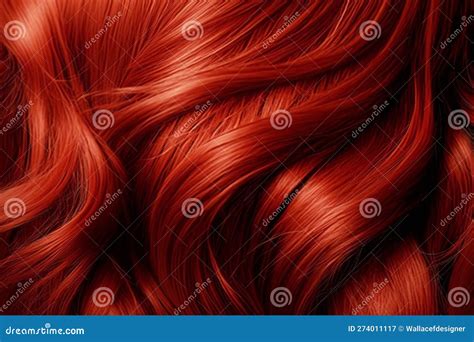 Fondo De Textura De Pelo Rojo Ai Generativo Stock De Ilustración