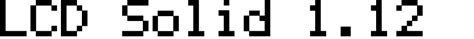 Lcd Font Designed By Lcd Solid