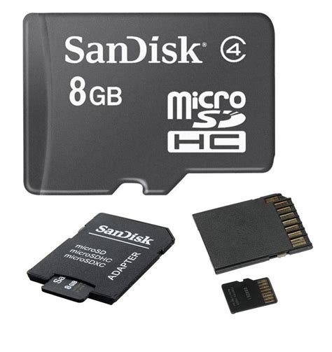 . SanDisk Micro SD Card SCHC 8gb 8g Flash Memory Adapter Digital Camera ...
