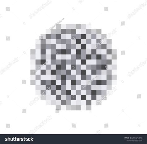 Censor Blur Effect Texture Face Nude Stock Vector Royalty Free