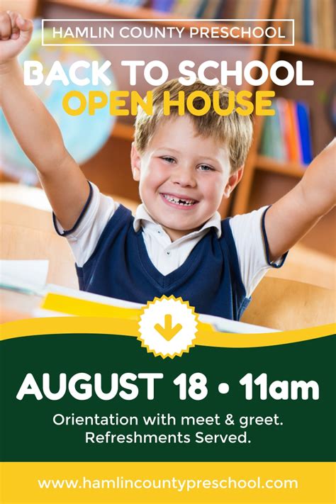 Open House School Poster Template Mycreativeshop
