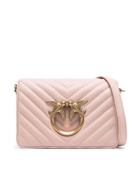 Pinko Love Lady Puff Classic Crossbody Bag In Pink Lyst