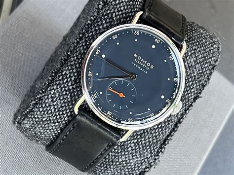 Lowered Fs Nomos Metro Neomatik Midnight Blue Dial Automatic 35mm Ref