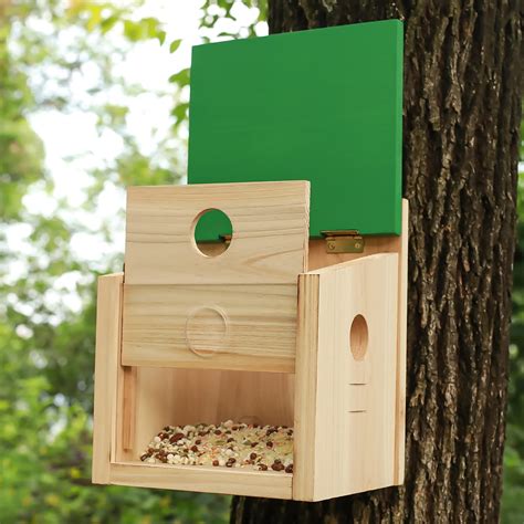 Starswr Bird House Large Bluebird House Feeder Outdoor Mealworms Feeder