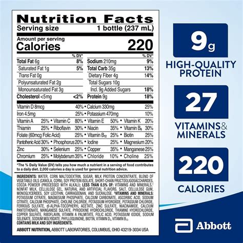 Ensure Original Nutrition Shake With Fiber 8 Fl Oz 24 Count Small