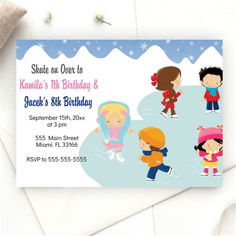 ice skate birthday party 6
