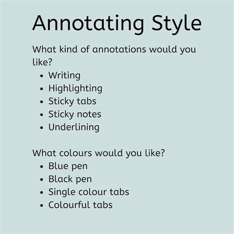 annotated book annotation kit annotating  annotating etsy