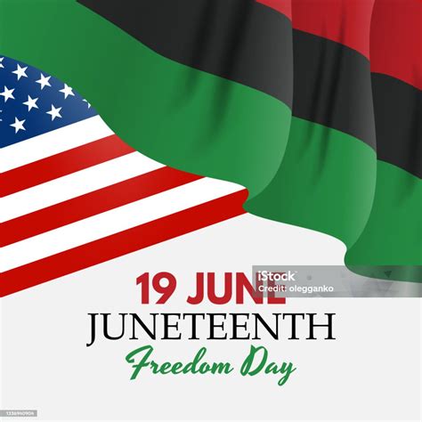 Dia 19 De Junho É Feriado Nacional - Vetores de 19 De Junho Dia Da Emancipação Afroamericana Junhothth ...