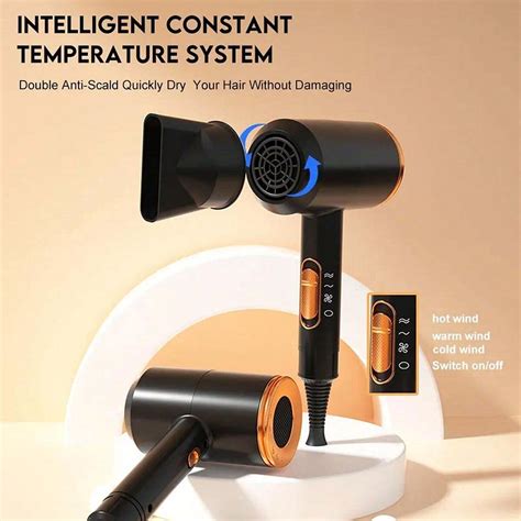 Professional Hot And Cold Hair Dryer M S Wind Speed Rpm Household Hair Dryer Heat