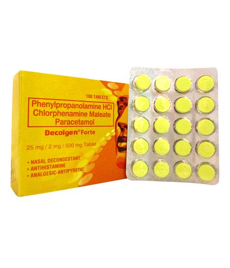 Decolgen Forte 500mg - 20pcs | Lazada PH
