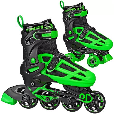Roller Derby Falcon 2 In 1 Adjustable Quad And Inline Skates Combo
