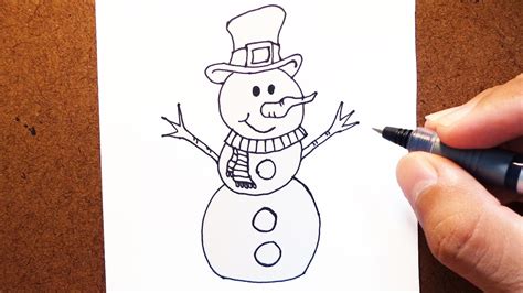 Como Desenhar Um Boneco De Neve Natal YouTube