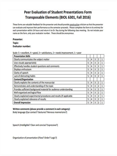 Student Feedback Form Template DocTemplates