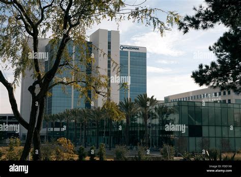 A view of Qualcomm's corporate headquarters in San Diego, California ...