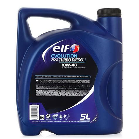 ELF Evolution 700 Turbo Diesel 10W40 5л (194864). Масло в двигателе ELF ...
