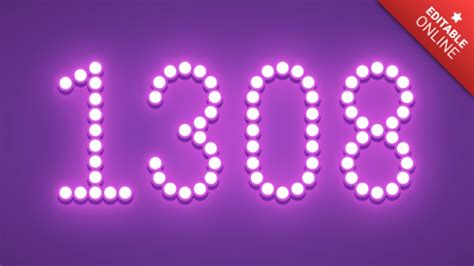 led text effect generator