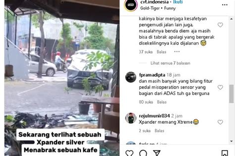 Viral Xpander Dibawa Ibu Ibu Terjang Cafe Polisi Ungkap Penyebabnya